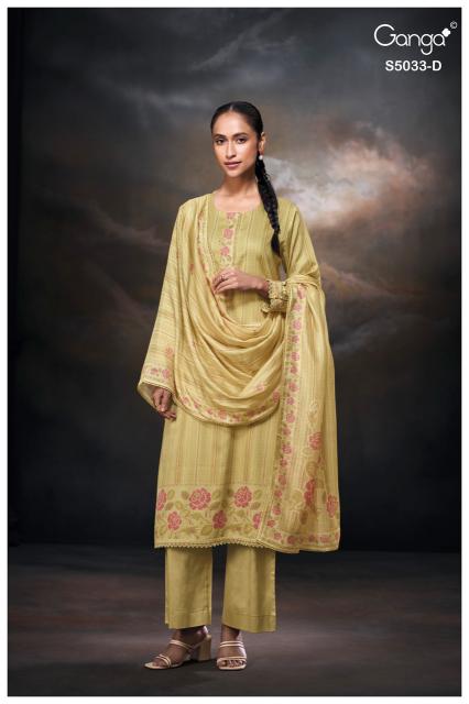 Ganga kenzie 5033 dress material wholesale with price